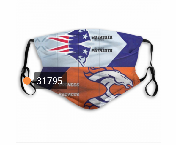 NFL New England Patriots 1602020 Dust mask with filter->nfl dust mask->Sports Accessory